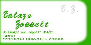 balazs zoppelt business card